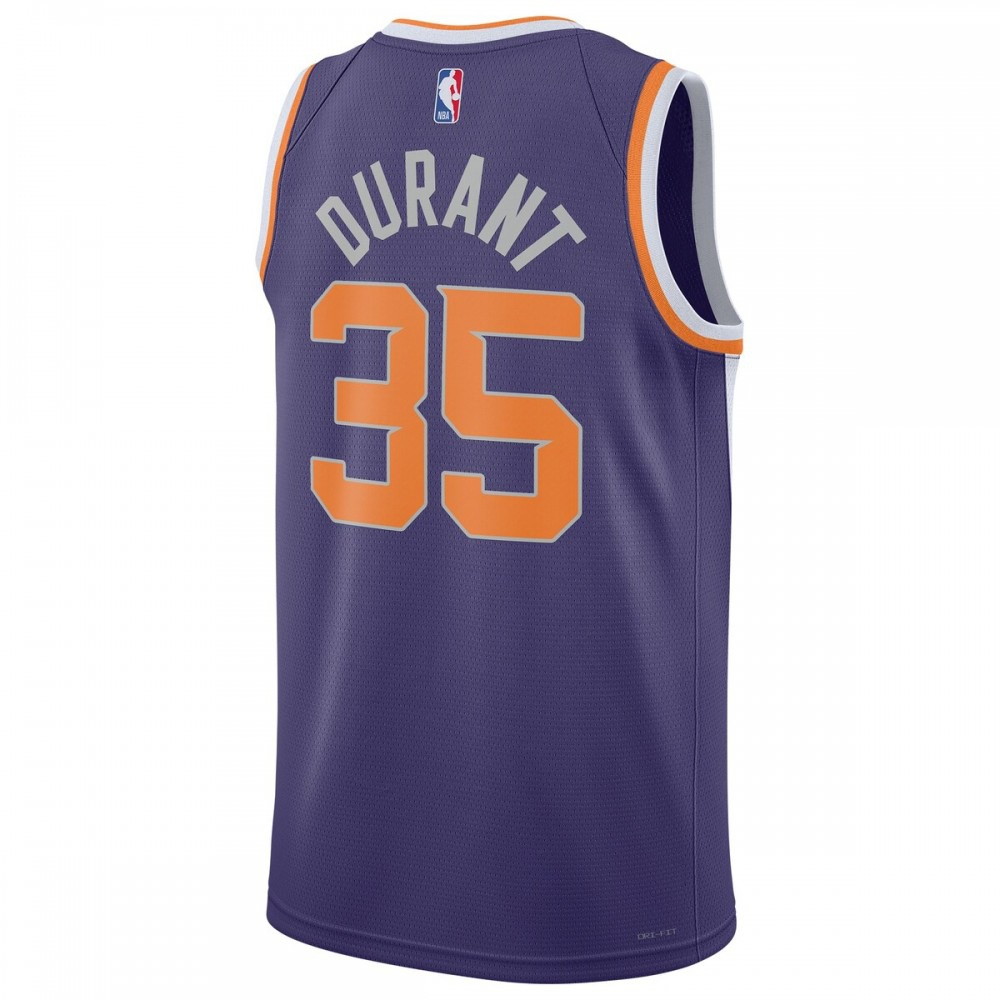Kevin Durant Phoenix Suns Unisex 2022/23 Swingman Jersey Icon Edition Purple - back view