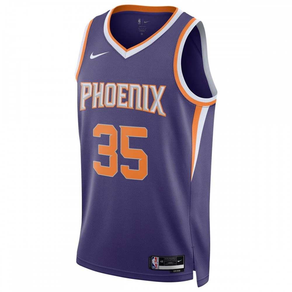 Kevin Durant Phoenix Suns Unisex 2022/23 Swingman Jersey Icon Edition Purple - second front view