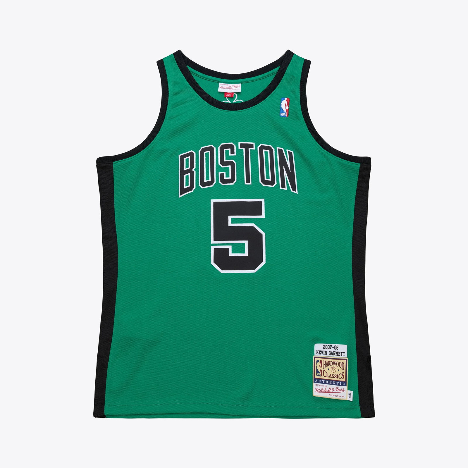 Kevin Garnett Boston Celtics 2007-08 Hardwood Classics Pro Cut Jersey Kelly - front and back view