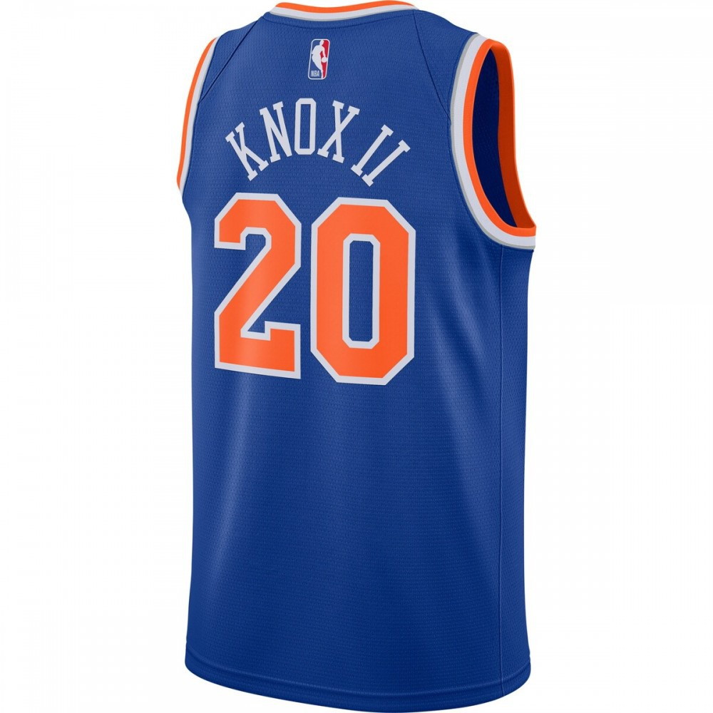 Kevin Knox II New York Knicks 2020/21 Swingman Jersey Blue Icon Edition - back view
