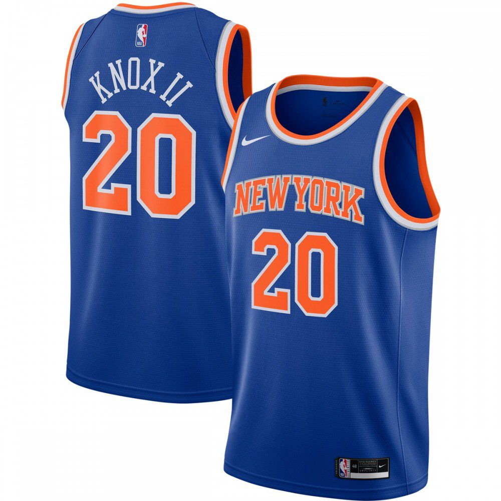Kevin Knox II New York Knicks 2020/21 Swingman Jersey Blue Icon Edition - front view