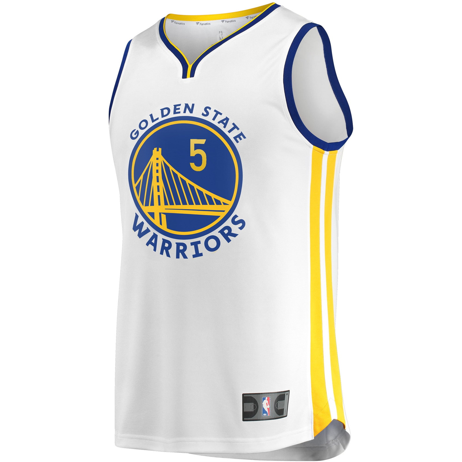 Kevon Looney Golden State Warriors Fast Break Player Fan Version Jersey Association - front view