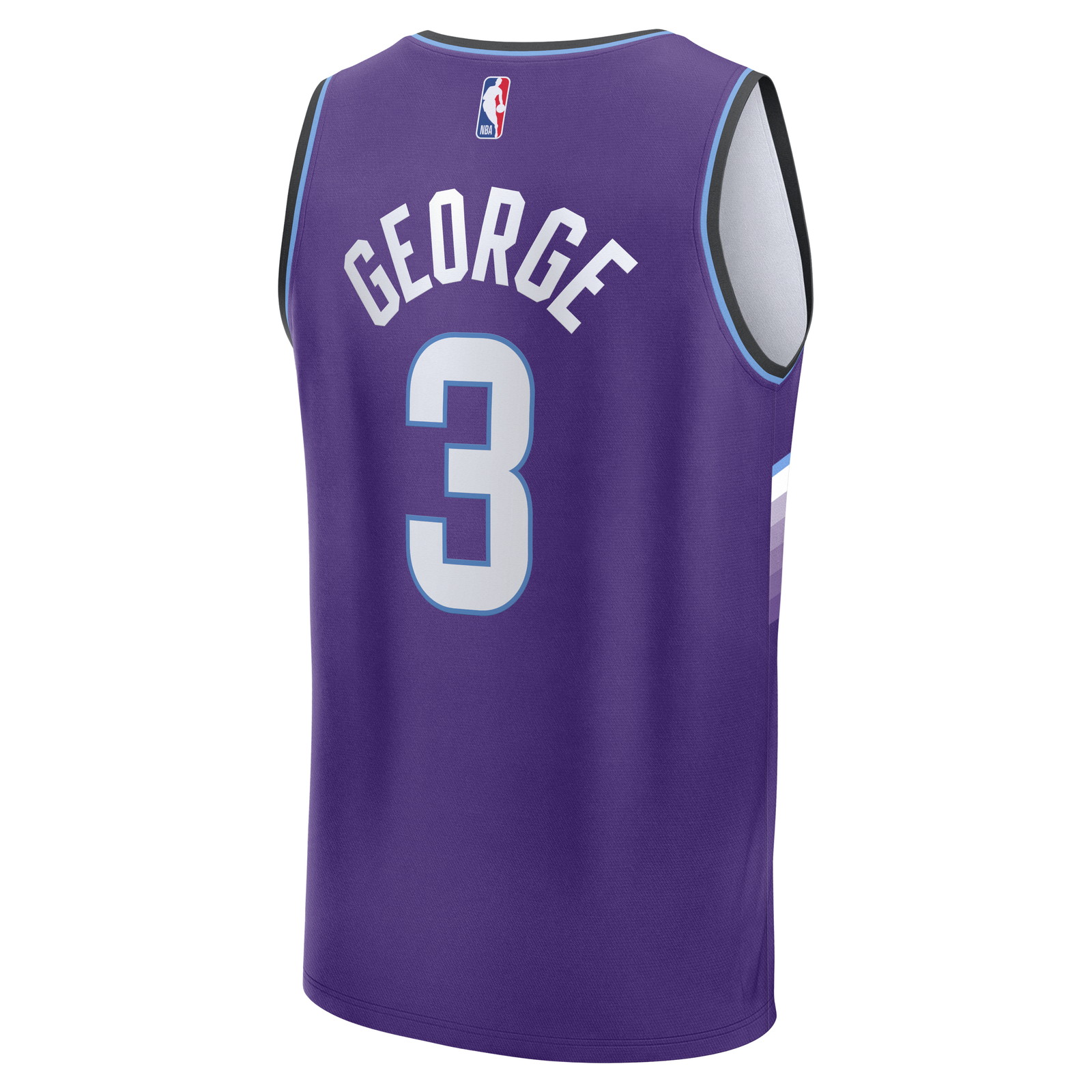 Keyonte George Utah Jazz Fast Break Fan Version Jersey Purple Icon Edition - back view