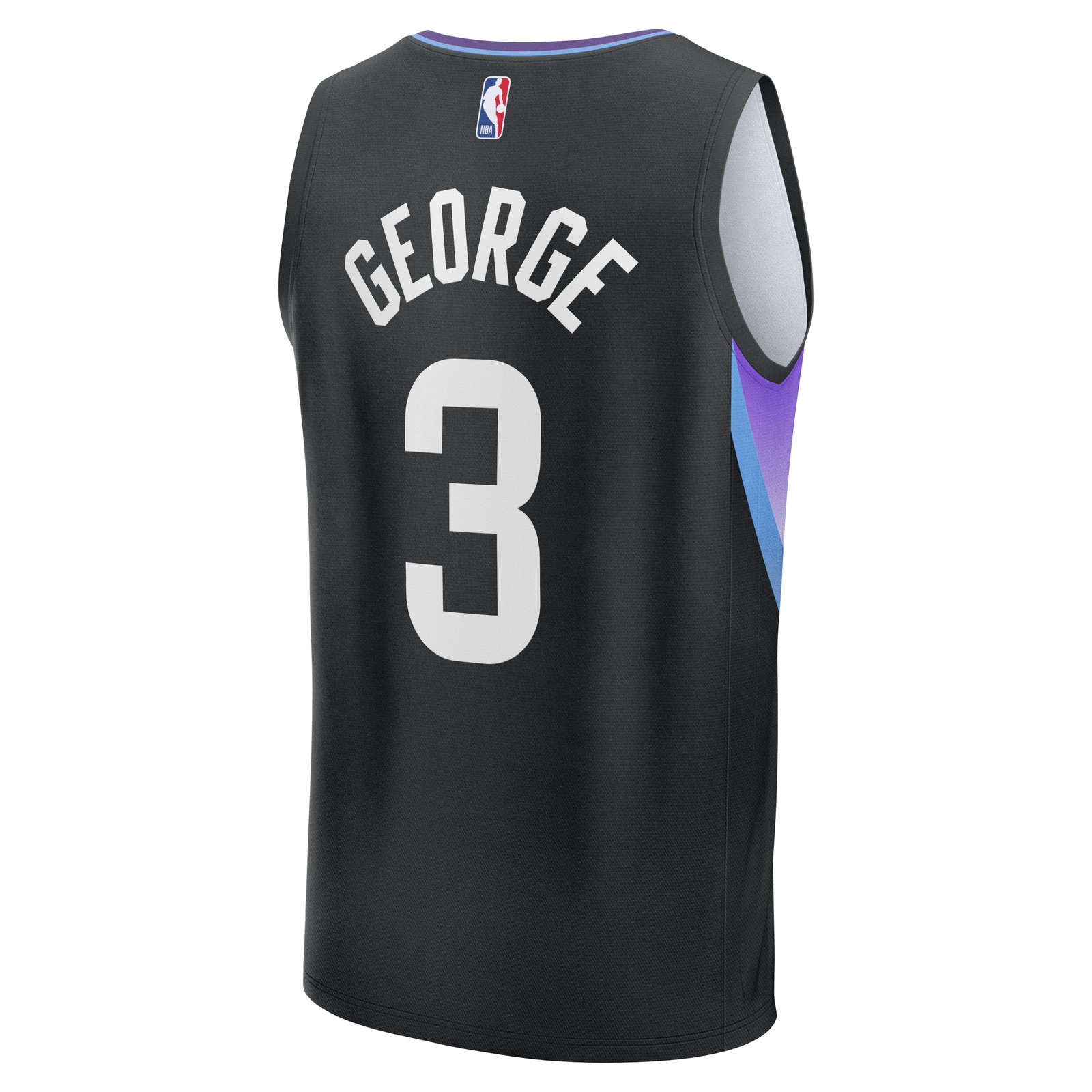 Keyonte George Utah Jazz Fast Break Fan Version Jersey Statement Edition Black - back view