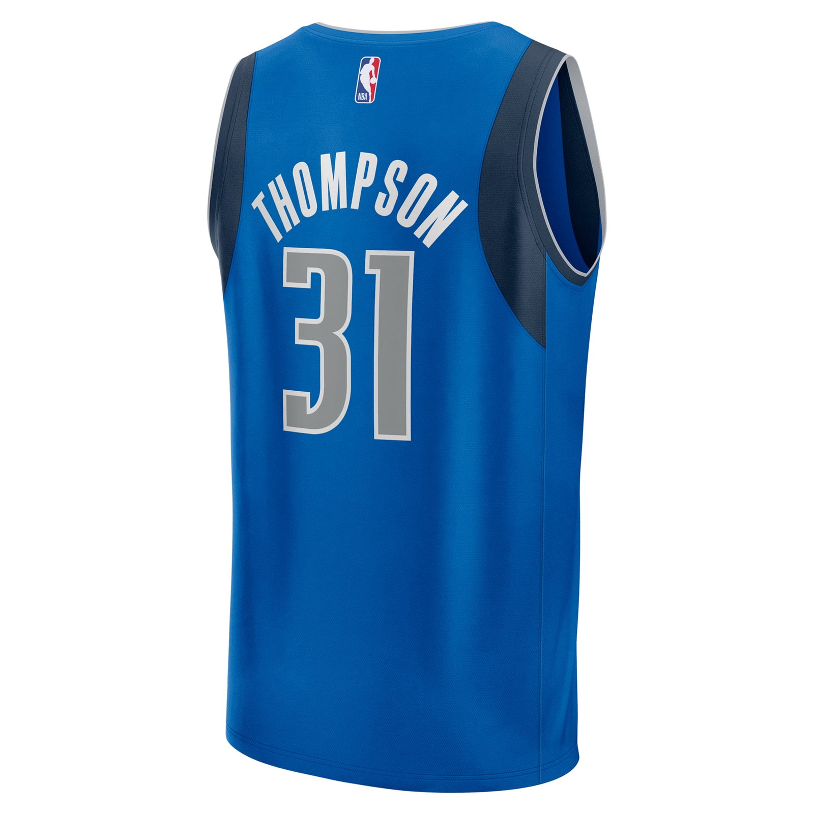 Klay Thompson Dallas Mavericks Fast Break Fan Version Player Jersey Icon Edition Blue - back view