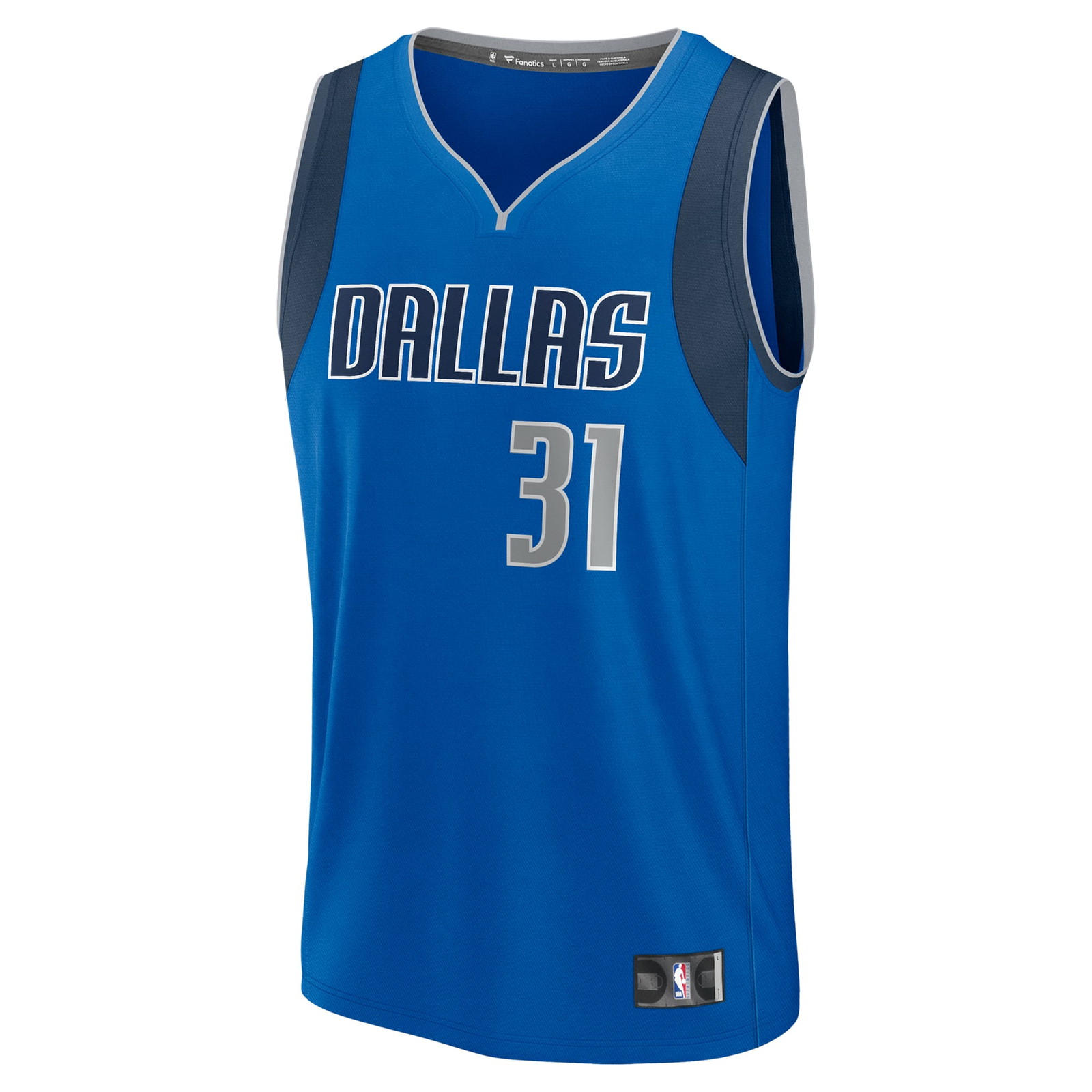 Klay Thompson Dallas Mavericks Fast Break Fan Version Player Jersey Icon Edition Blue - front view