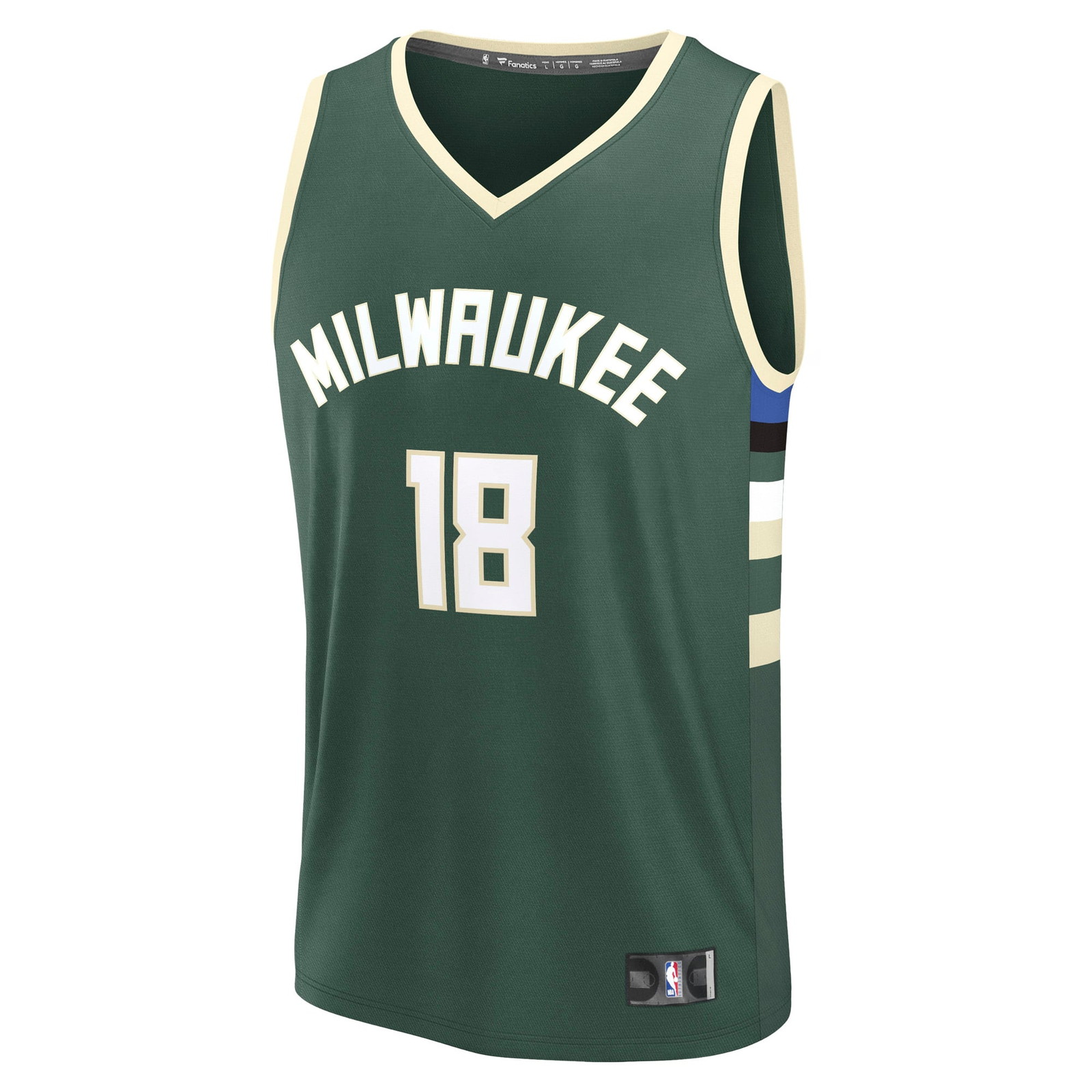 Kyle Kuzma Milwaukee Bucks Fast Break Fan Version Player Jersey Icon Edition Hunter - front view