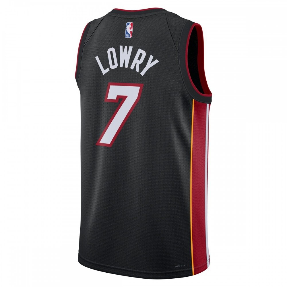 Kyle Lowry Miami Heat Unisex 2022/23 Swingman Jersey Icon Edition Black - back view