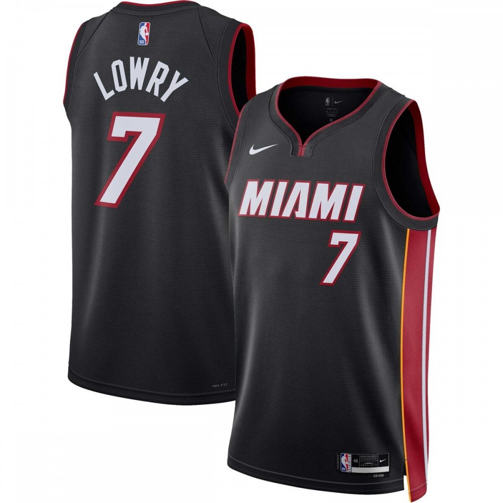 Kyle Lowry Miami Heat Unisex 2022/23 Swingman Jersey Icon Edition Black - front view
