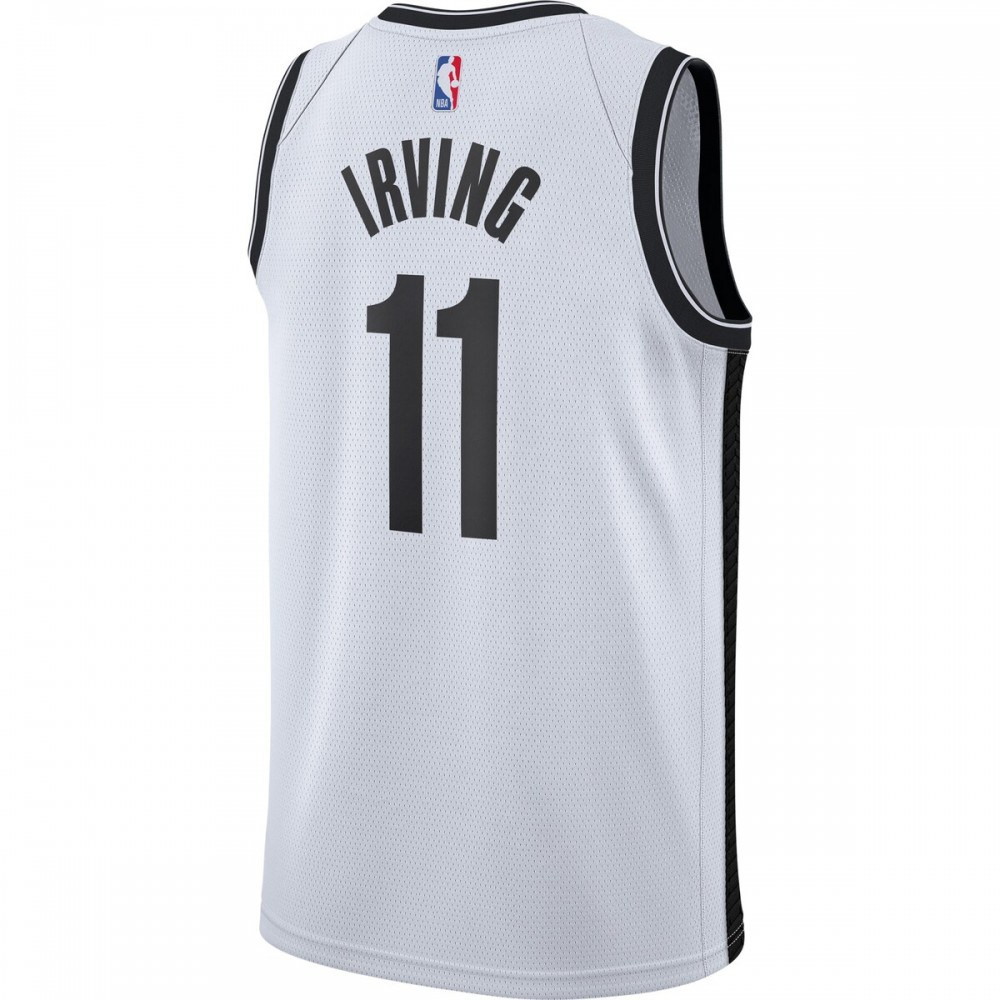 Kyrie Irving Brooklyn Nets 2020/21 Swingman Jersey White Association Edition - back view