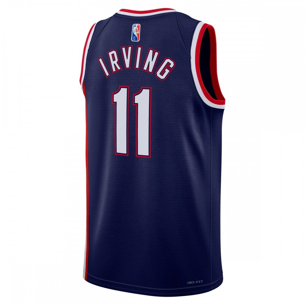 Kyrie Irving Brooklyn Nets 2021/22 Swingman Jersey City Edition Navy - back view