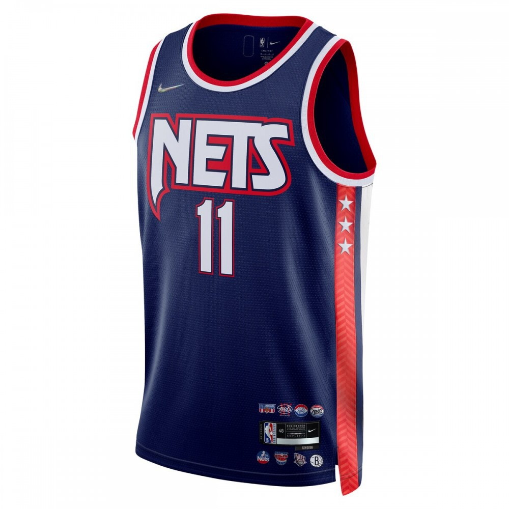 Kyrie Irving Brooklyn Nets 2021/22 Swingman Jersey City Edition Navy - second front view