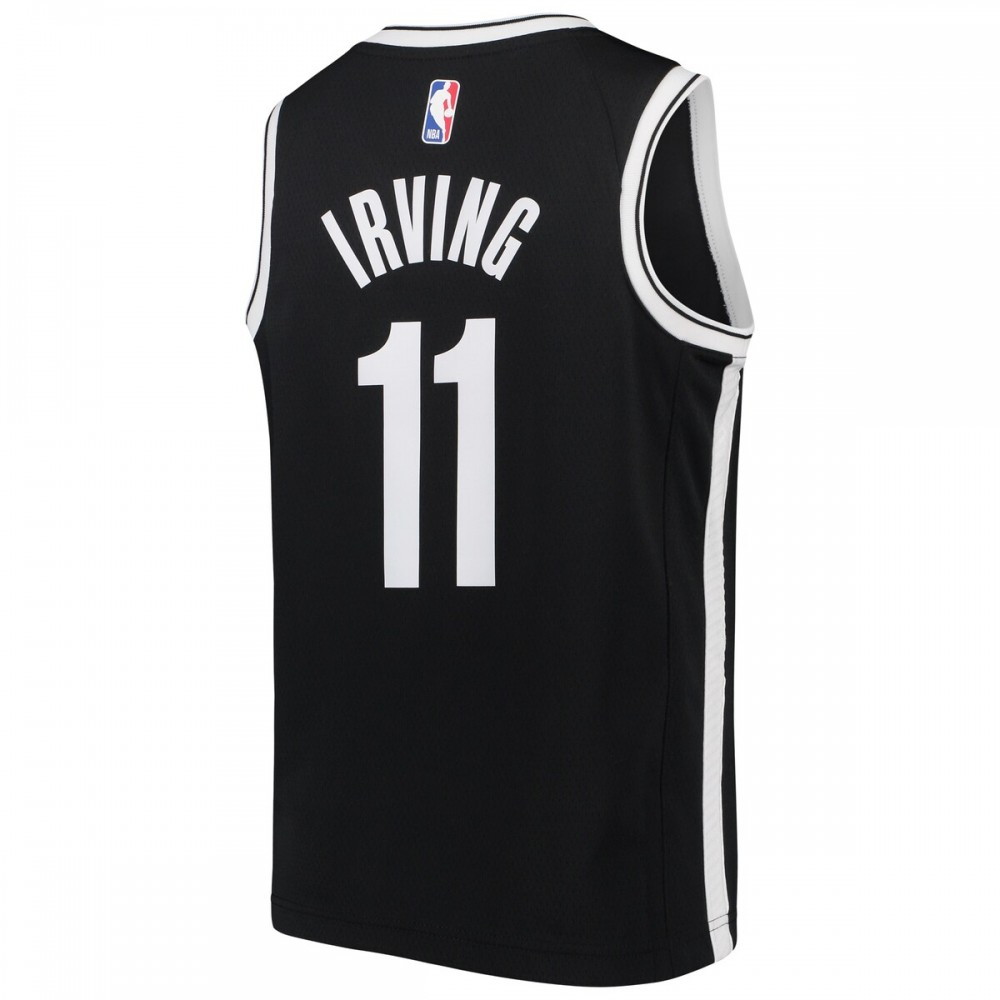 Kyrie Irving Brooklyn Nets Youth Swingman Jersey Icon Edition Black - back view