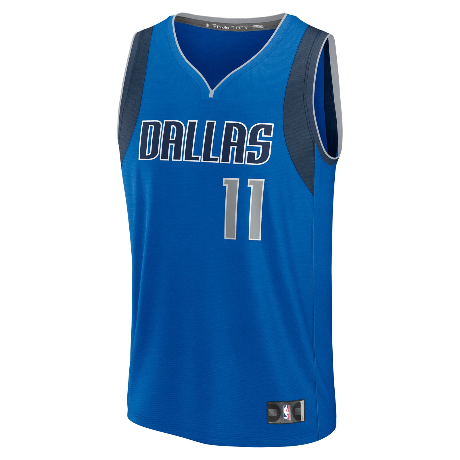 Kyrie Irving Dallas Mavericks Fast Break Fan Version Player Jersey Icon Edition Blue - front view