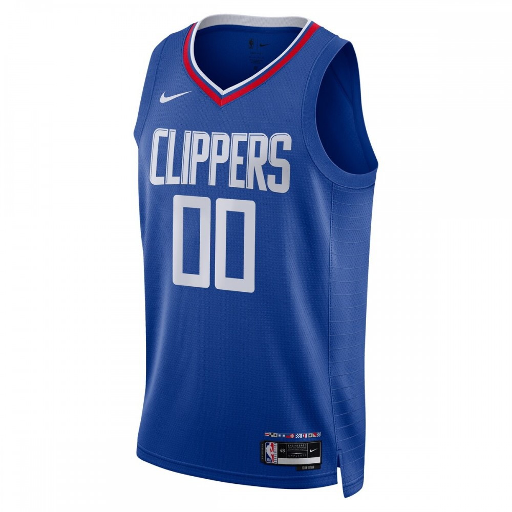 LA Clippers Unisex 2022/23 Swingman Custom Jersey Royal Icon Edition - second front view