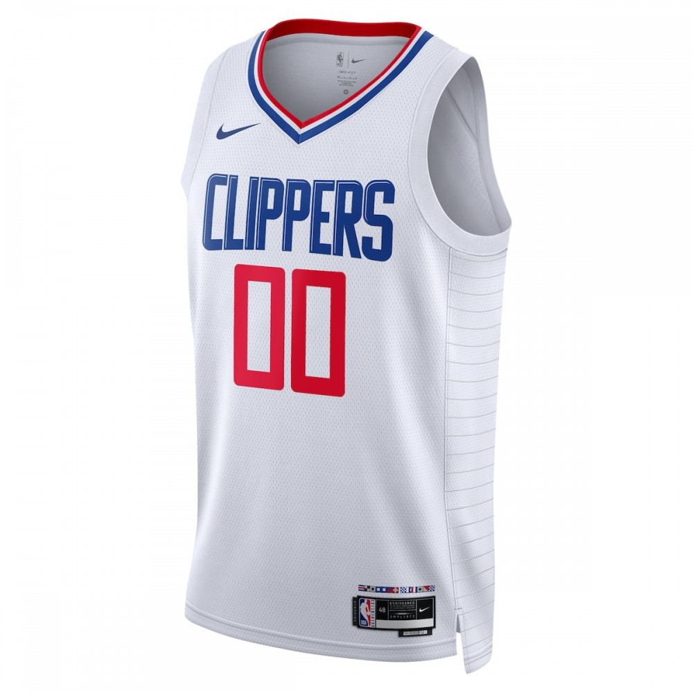LA Clippers Unisex 2022/23 Swingman Custom Jersey White Association Edition - second front view