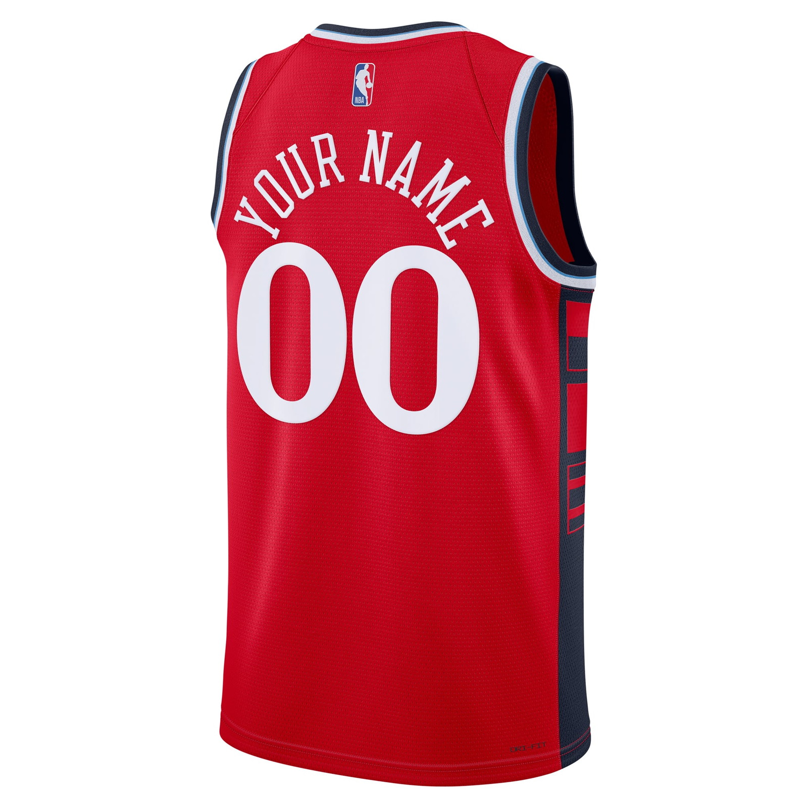 LA Clippers Unisex 2024/25 Custom Swingman Jersey Statement Edition Red - back view