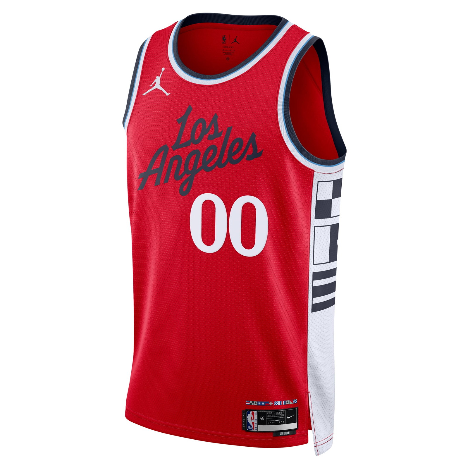 LA Clippers Unisex 2024/25 Custom Swingman Jersey Statement Edition Red - front view