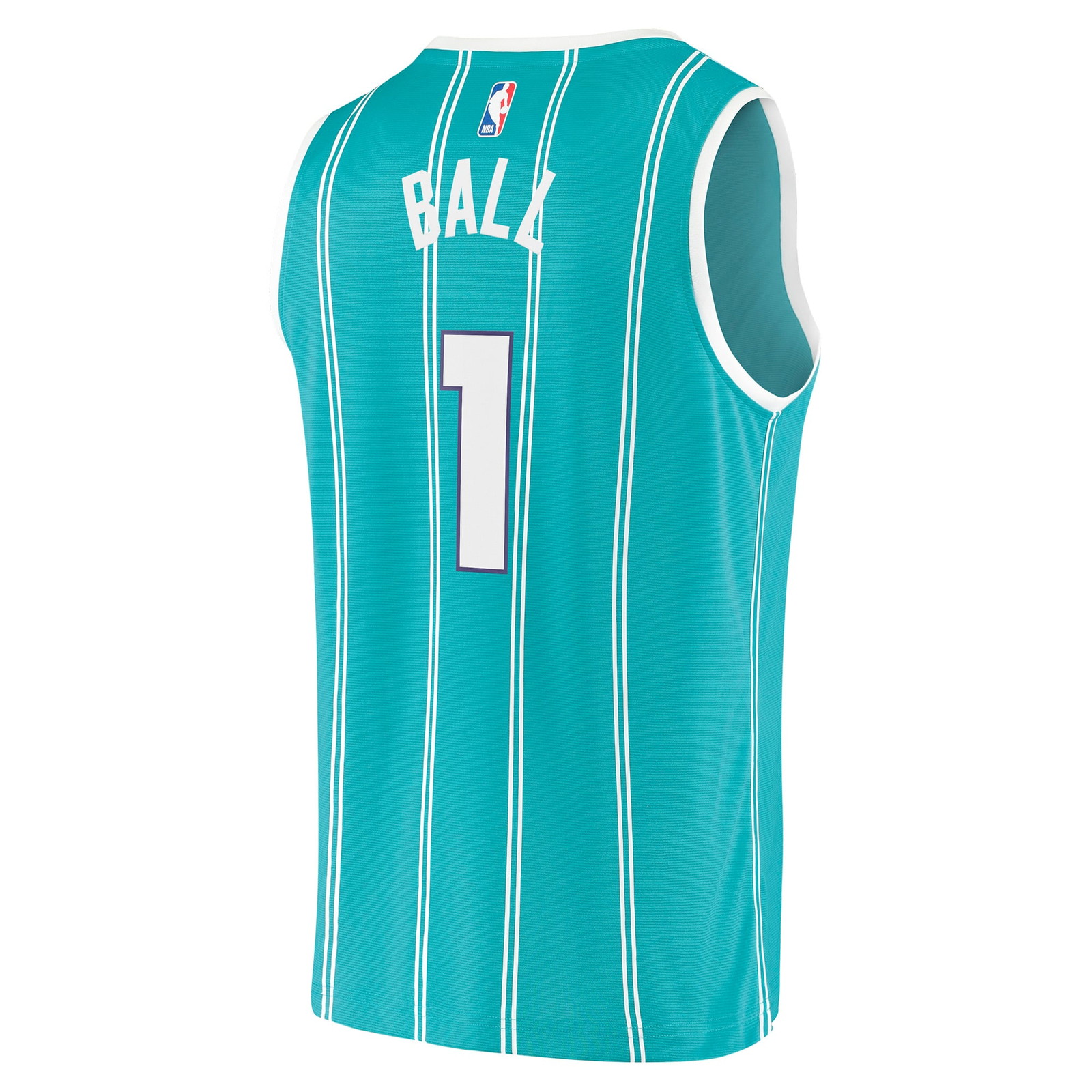 LaMelo Ball Charlotte Hornets Fast Break Fan Version Jersey Icon Edition Teal - back view