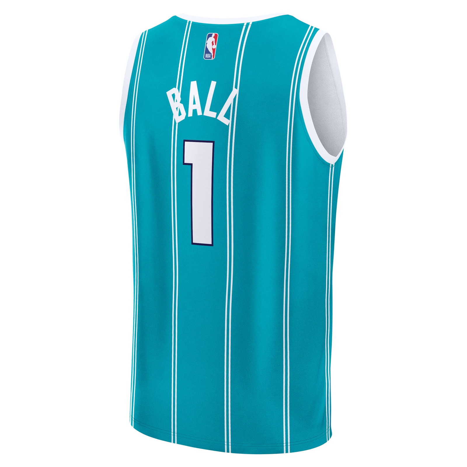LaMelo Ball Charlotte Hornets Fast Break Fan Version Player Jersey Icon Edition Teal - back view