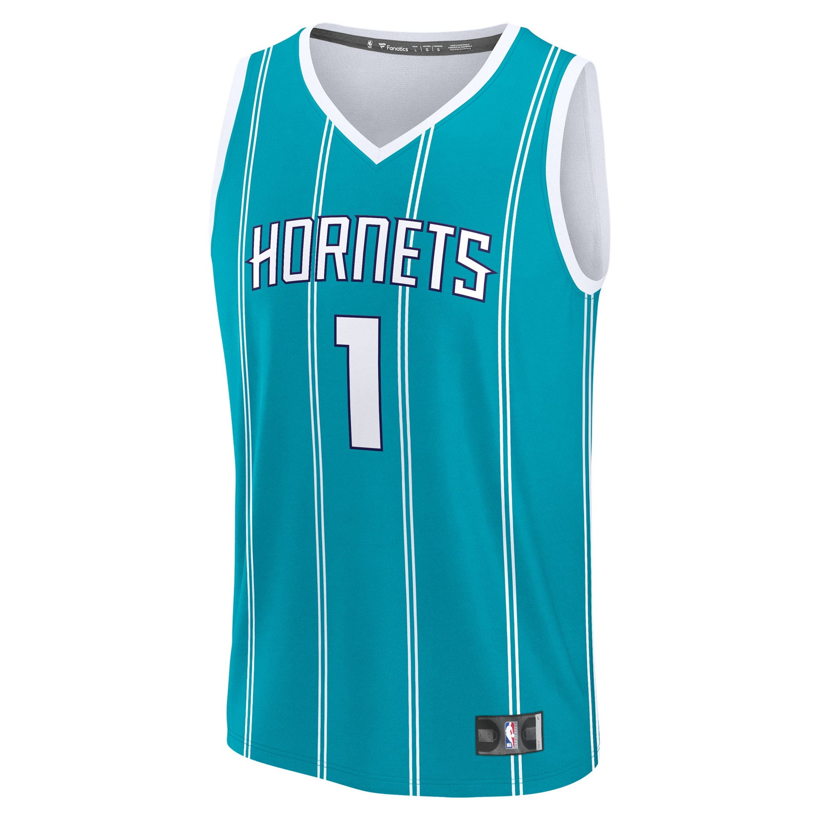 LaMelo Ball Charlotte Hornets Fast Break Fan Version Player Jersey Icon Edition Teal - front view