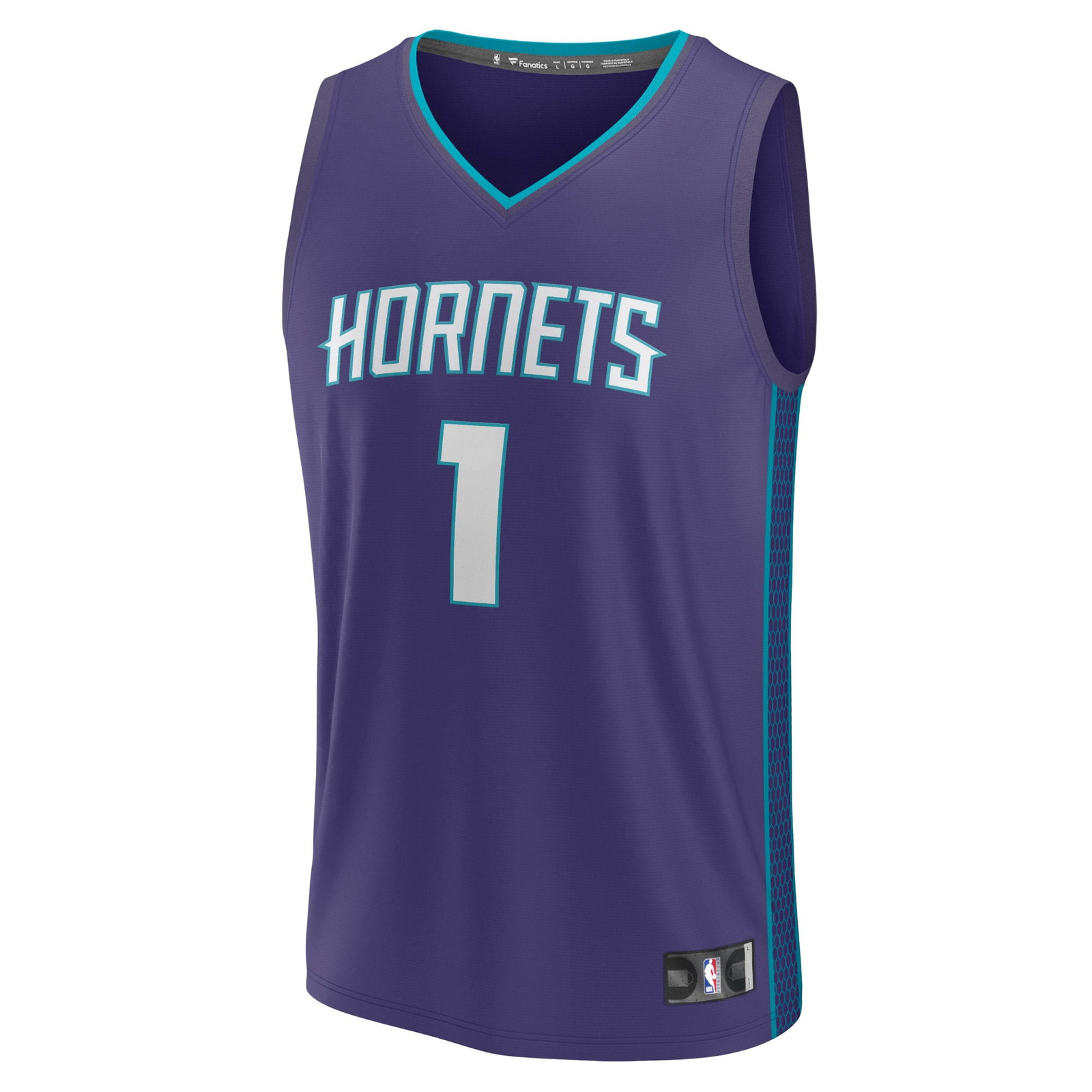 LaMelo Ball Charlotte Hornets Fast Break Fan Version Player Jersey Statement Edition - front view