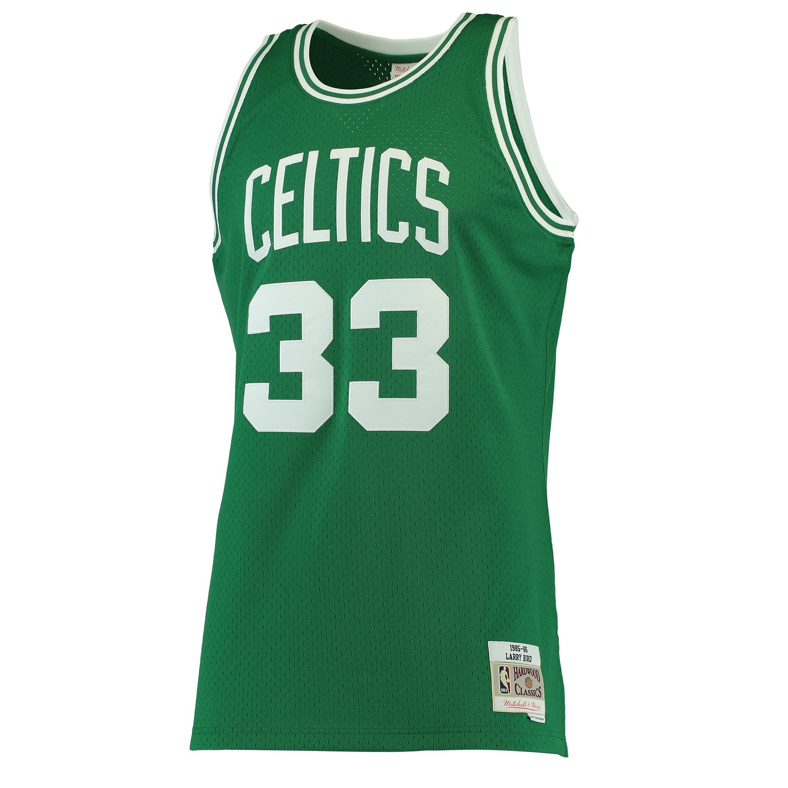 Larry Bird Boston Celtics Hardwood Classics Swingman Jersey Kelly Green - front view