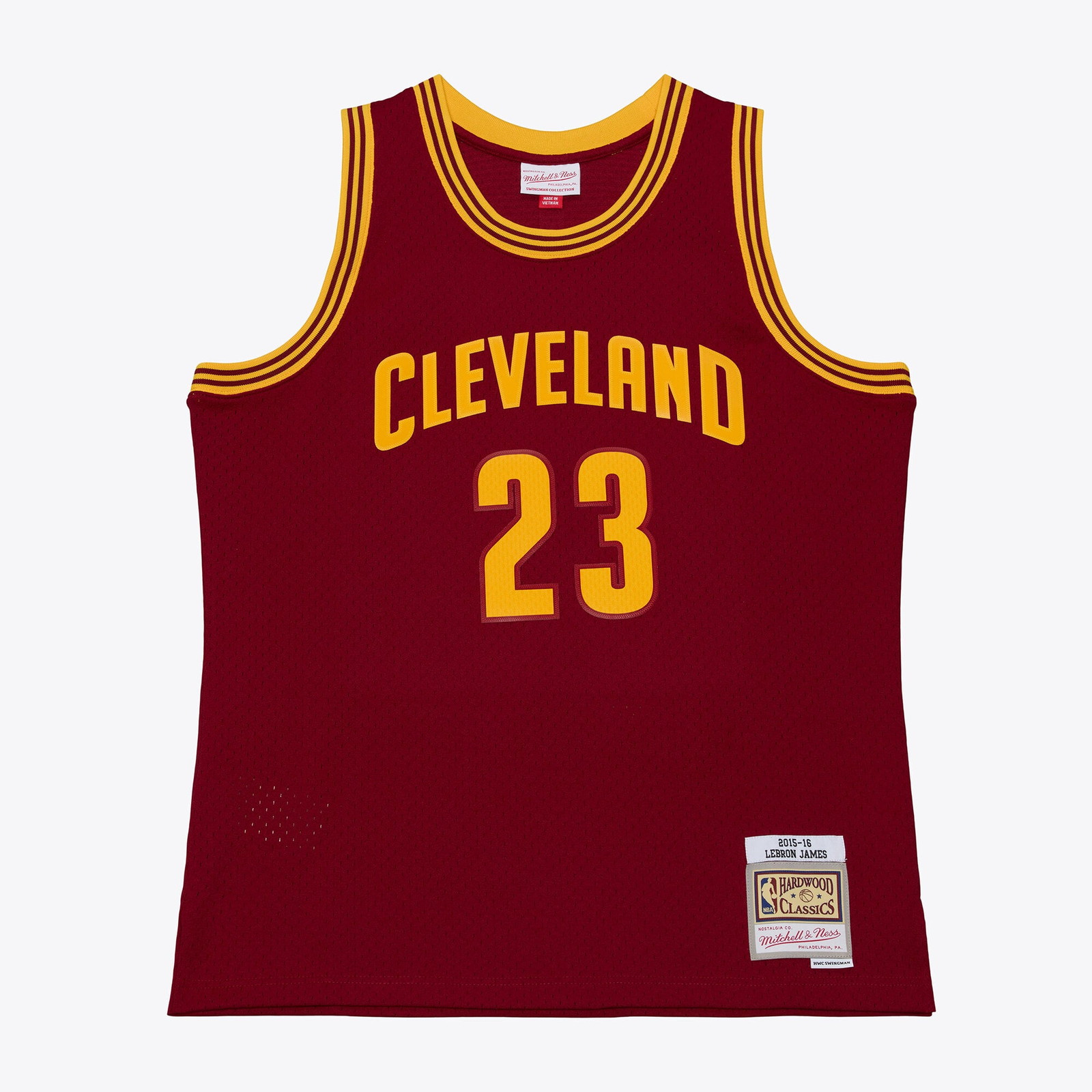 LeBron James Cleveland Cavaliers 2015-16 Swingman Jersey Wine - front and back view
