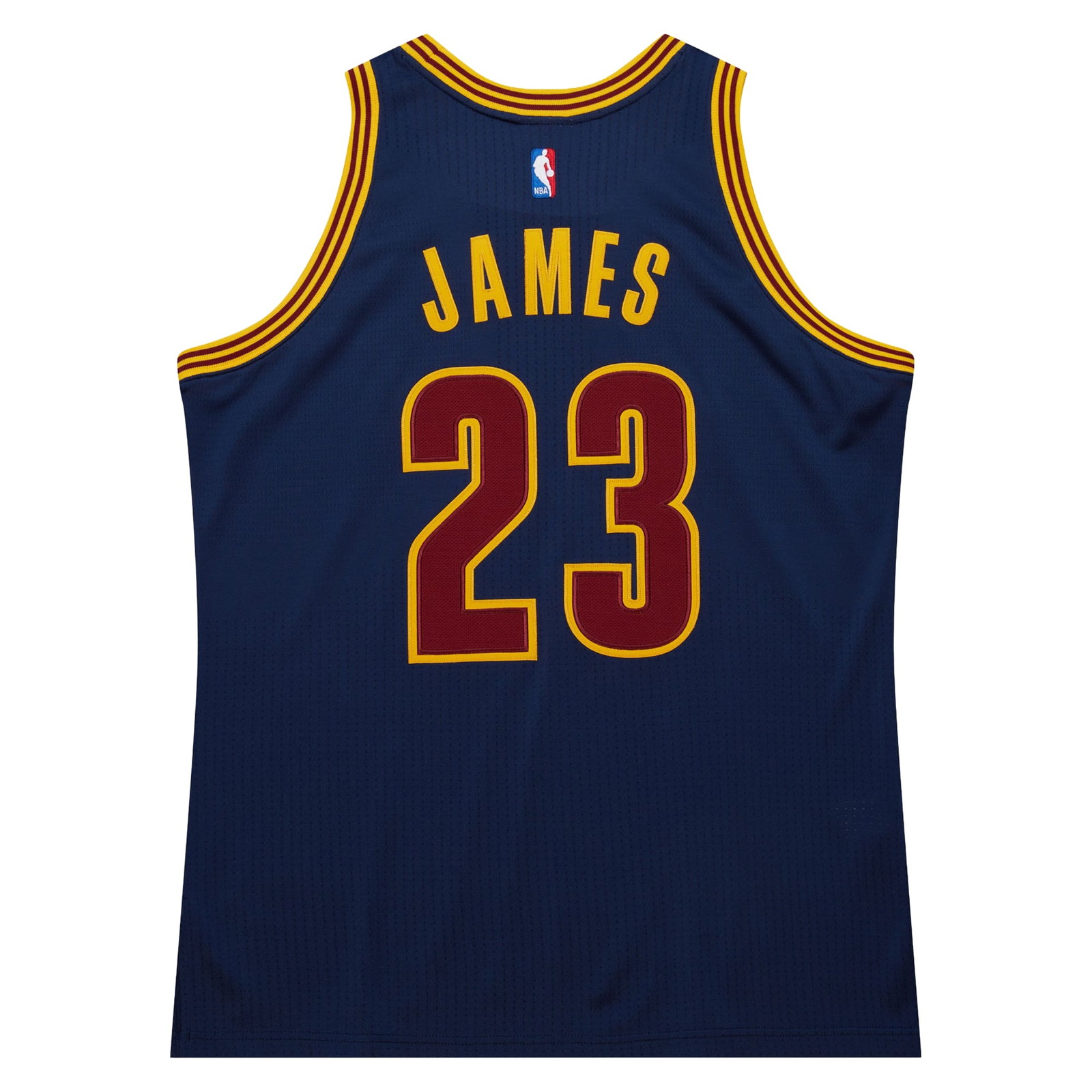 LeBron James Cleveland Cavaliers Big & Tall 2015/16 Swingman Jersey Navy - back view