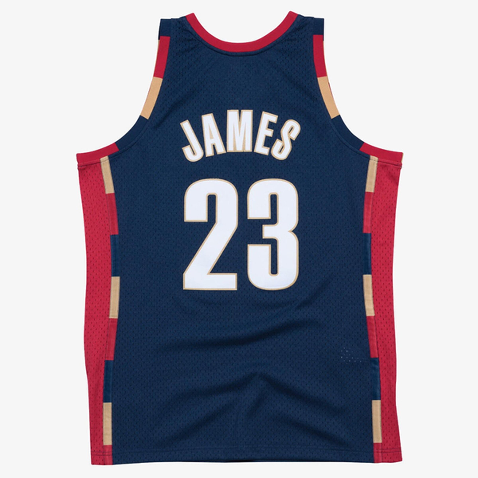 LeBron James Cleveland Cavaliers Hardwood Classics Swingman Jersey Navy - front view