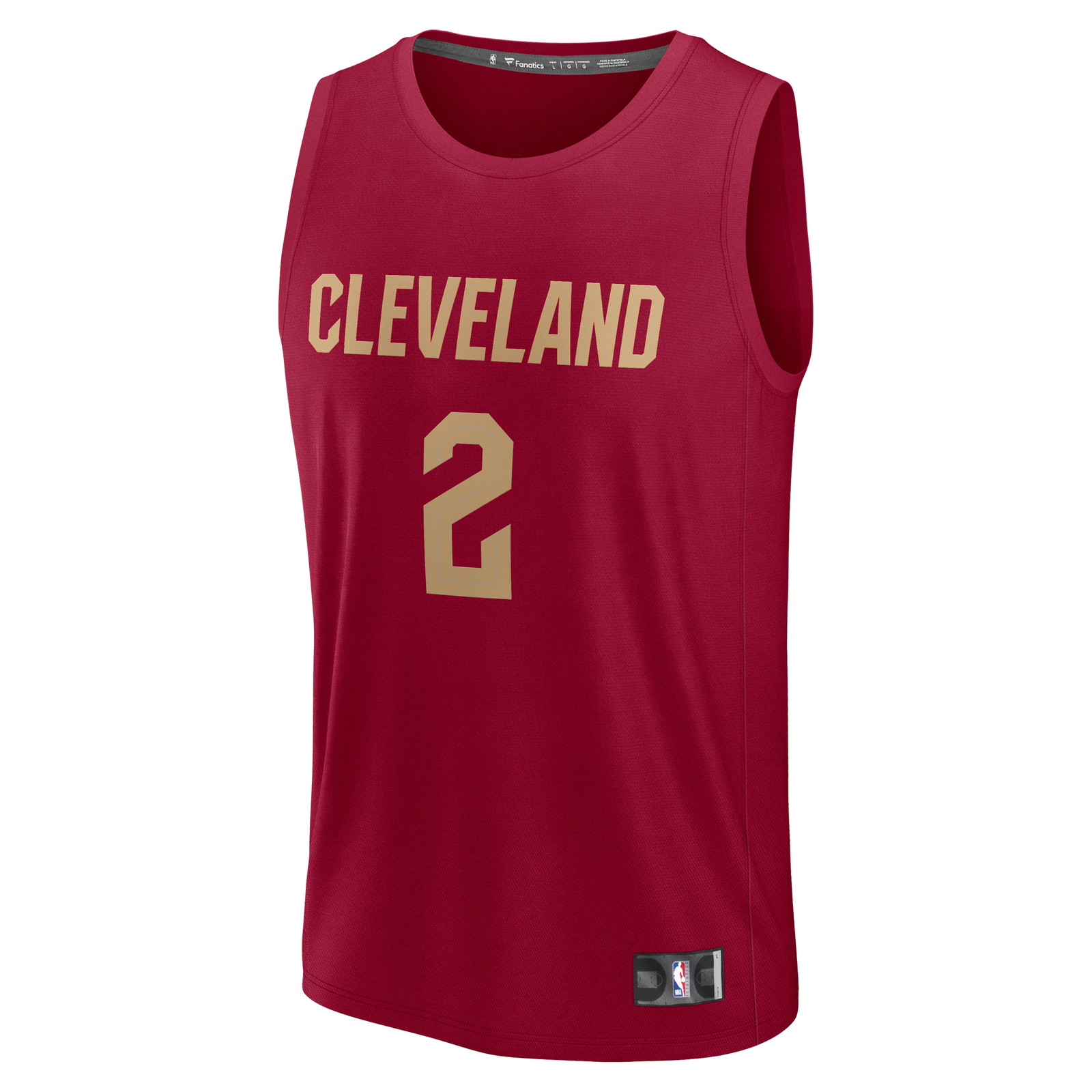 Lonzo Ball Cleveland Cavaliers Fast Break Fan Version Jersey Wine Icon Edition - front view