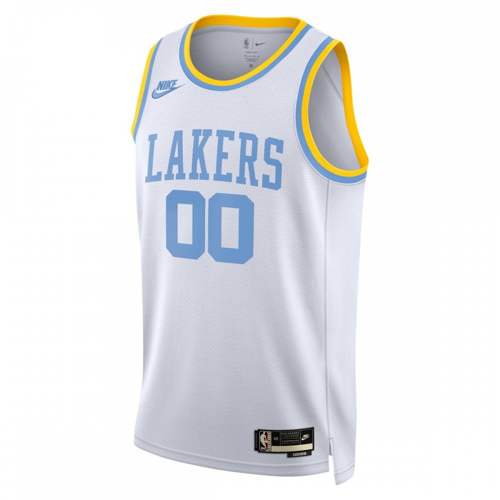 Los Angeles Lakers Unisex 2022/23 Custom Swingman Jersey Classic Edition White - second front view