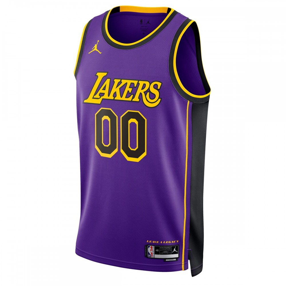 Los Angeles Lakers Unisex 2022/23 Swingman Custom Jersey Statement Edition - second front view