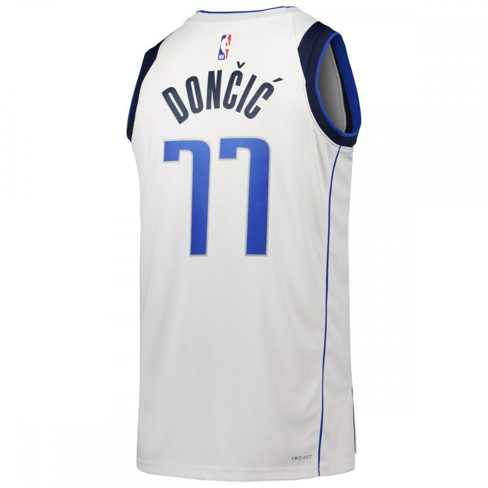 Luka Dončić Dallas Mavericks Unisex 2022/23 Swingman Jersey Icon Edition White - back view