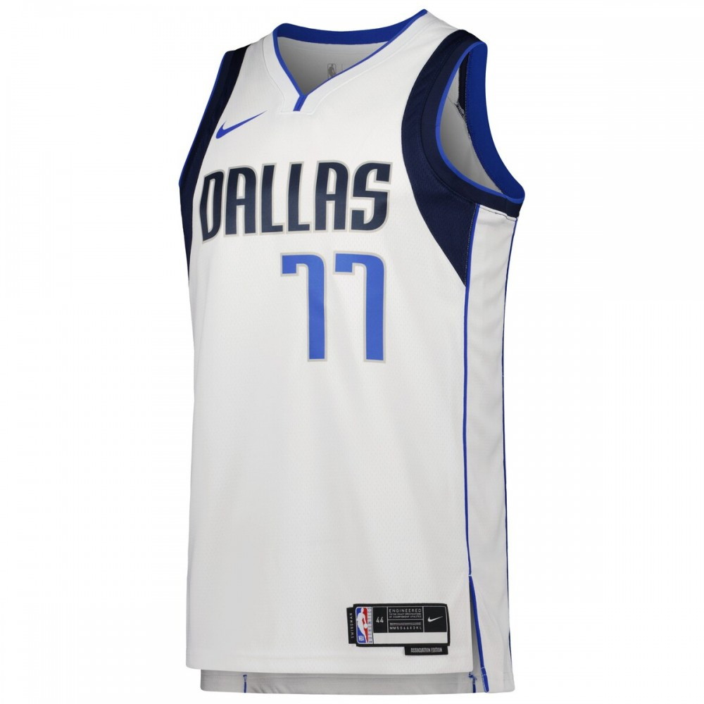 Luka Dončić Dallas Mavericks Unisex 2022/23 Swingman Jersey Icon Edition White - second front view