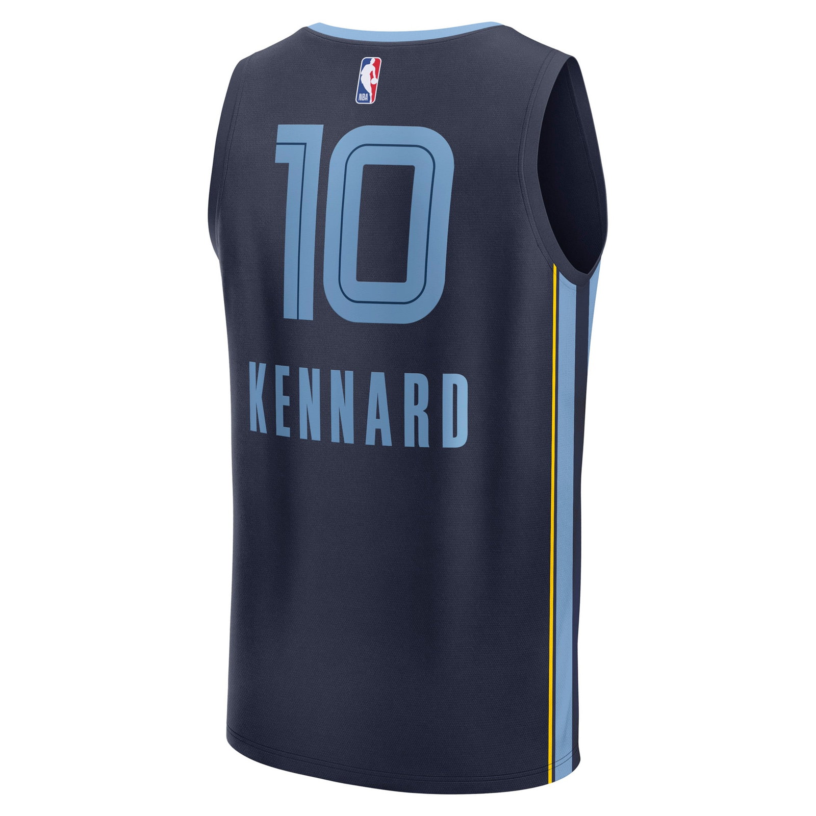 Luke Kennard Memphis Grizzlies Fast Break Fan Version Player Jersey Icon Edition Navy - back view