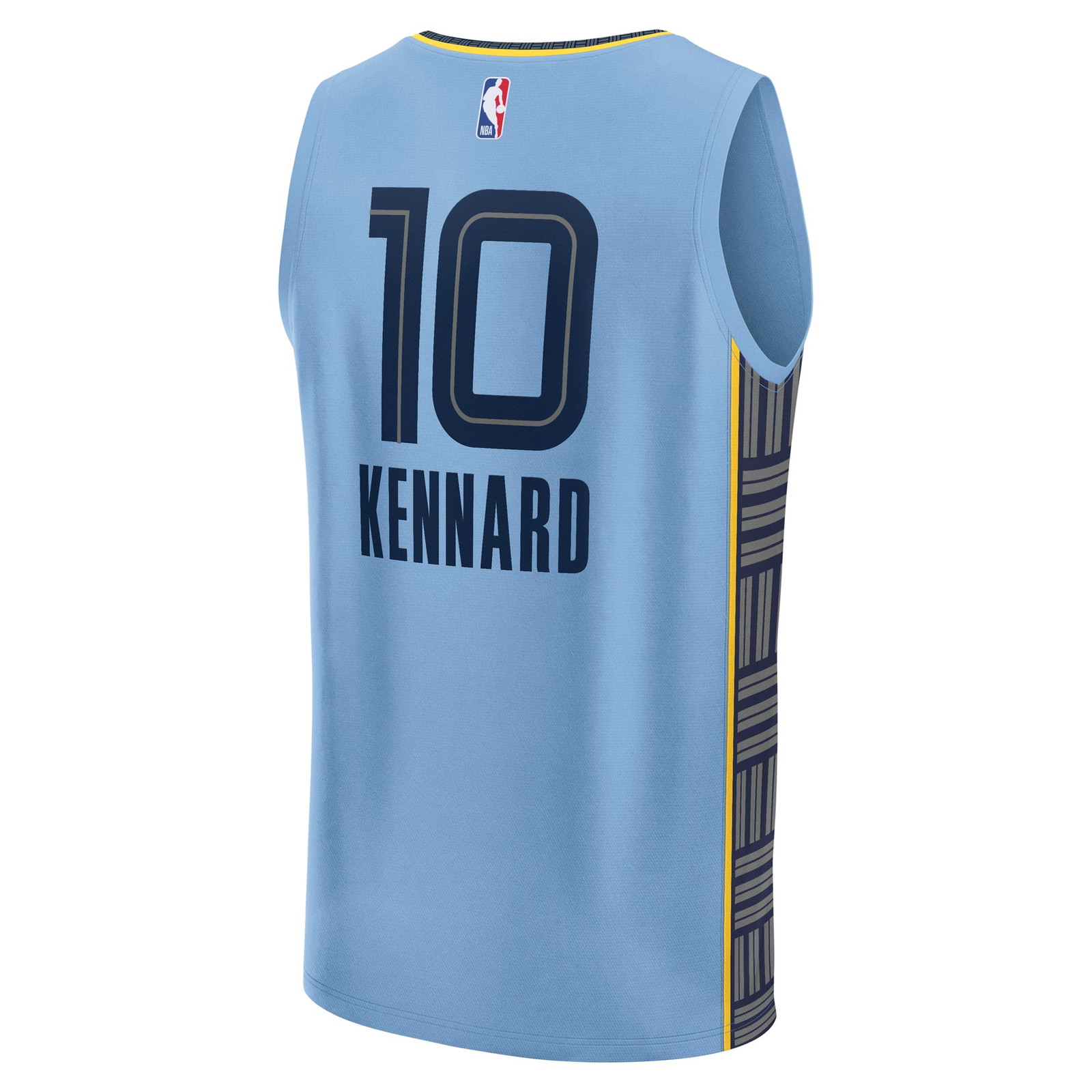 Luke Kennard Memphis Grizzlies Fast Break Fan Version Player Jersey Statement Edition - back view