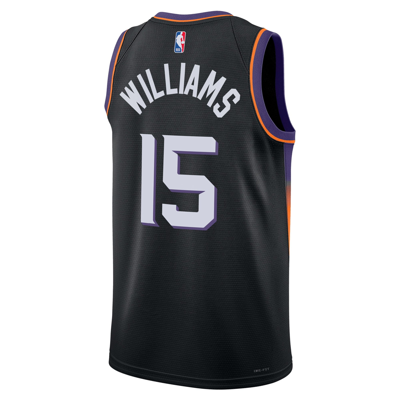 Mark Williams Phoenix Suns Unisex Swingman Badge Jersey Statement Edition Black - back view
