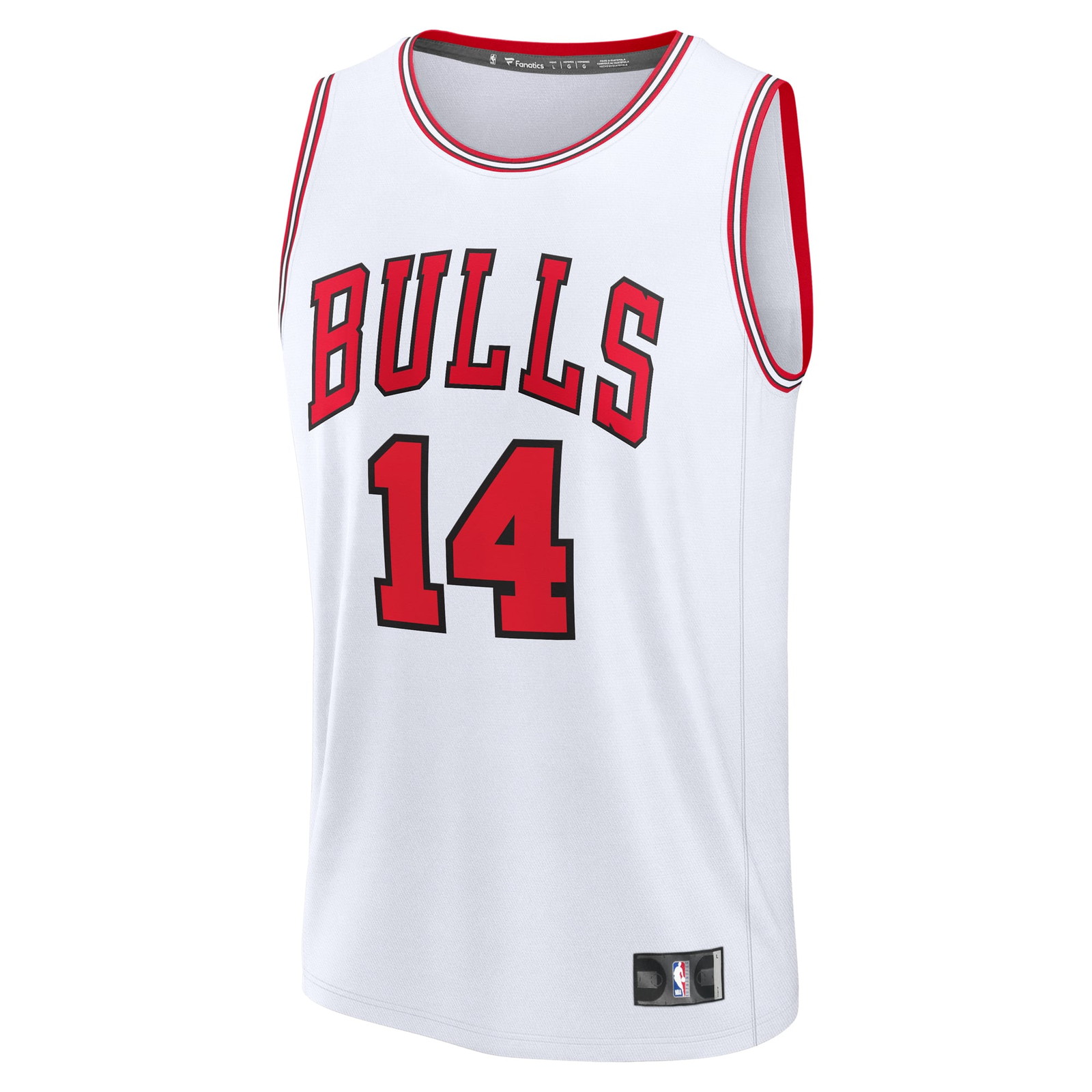 Matas Buzelis Chicago Bulls Youth Fast Break Fan Version Player Jersey Association - front view