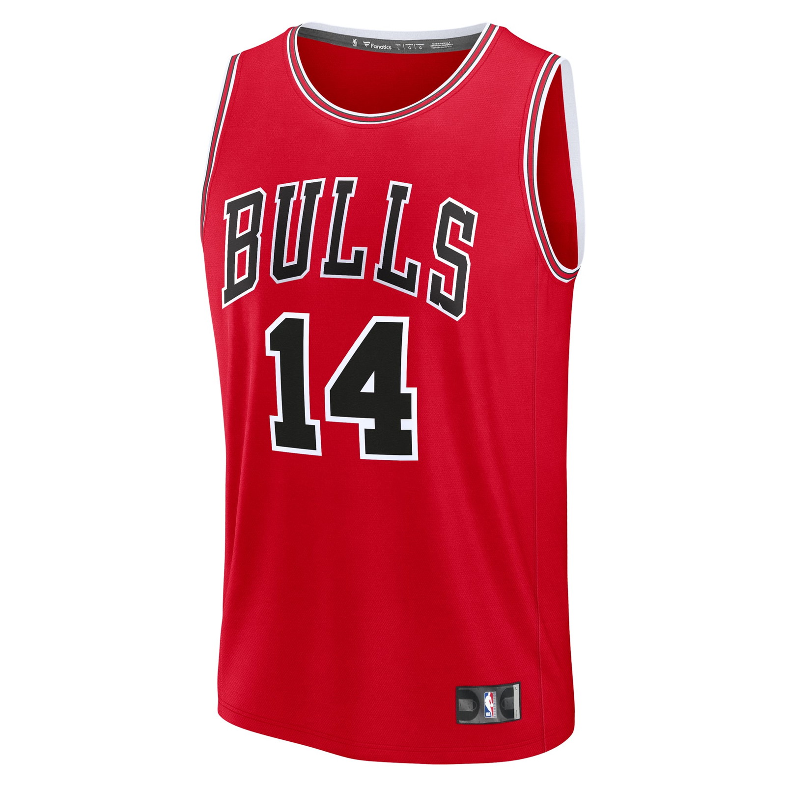 Matas Buzelis Chicago Bulls Youth Fast Break Fan Version Player Jersey Icon Edition Red - front view