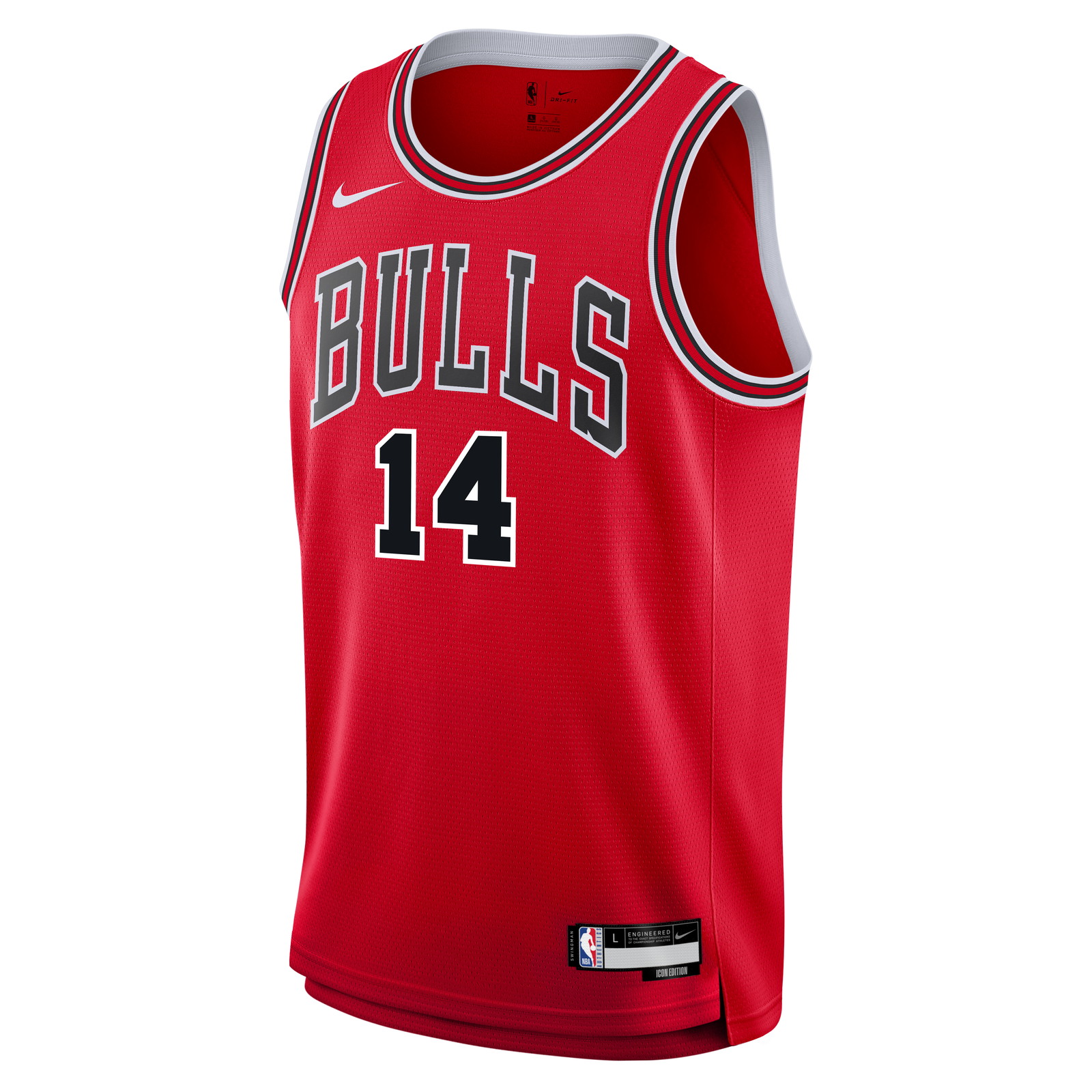 Matas Buzelis Chicago Bulls Youth Swingman Jersey Icon Edition Red - front view