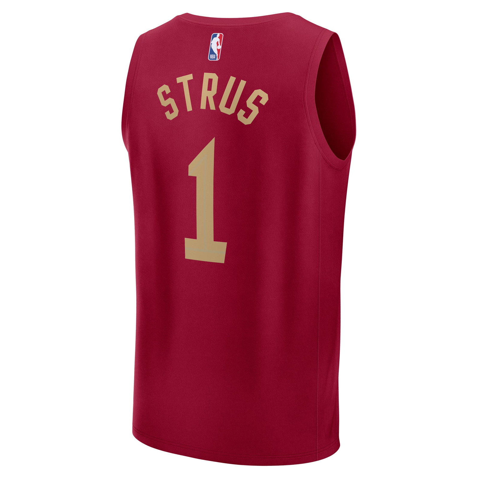 Max Strus Cleveland Cavaliers Youth Fast Break Player Jersey Icon Edition Wine - back view