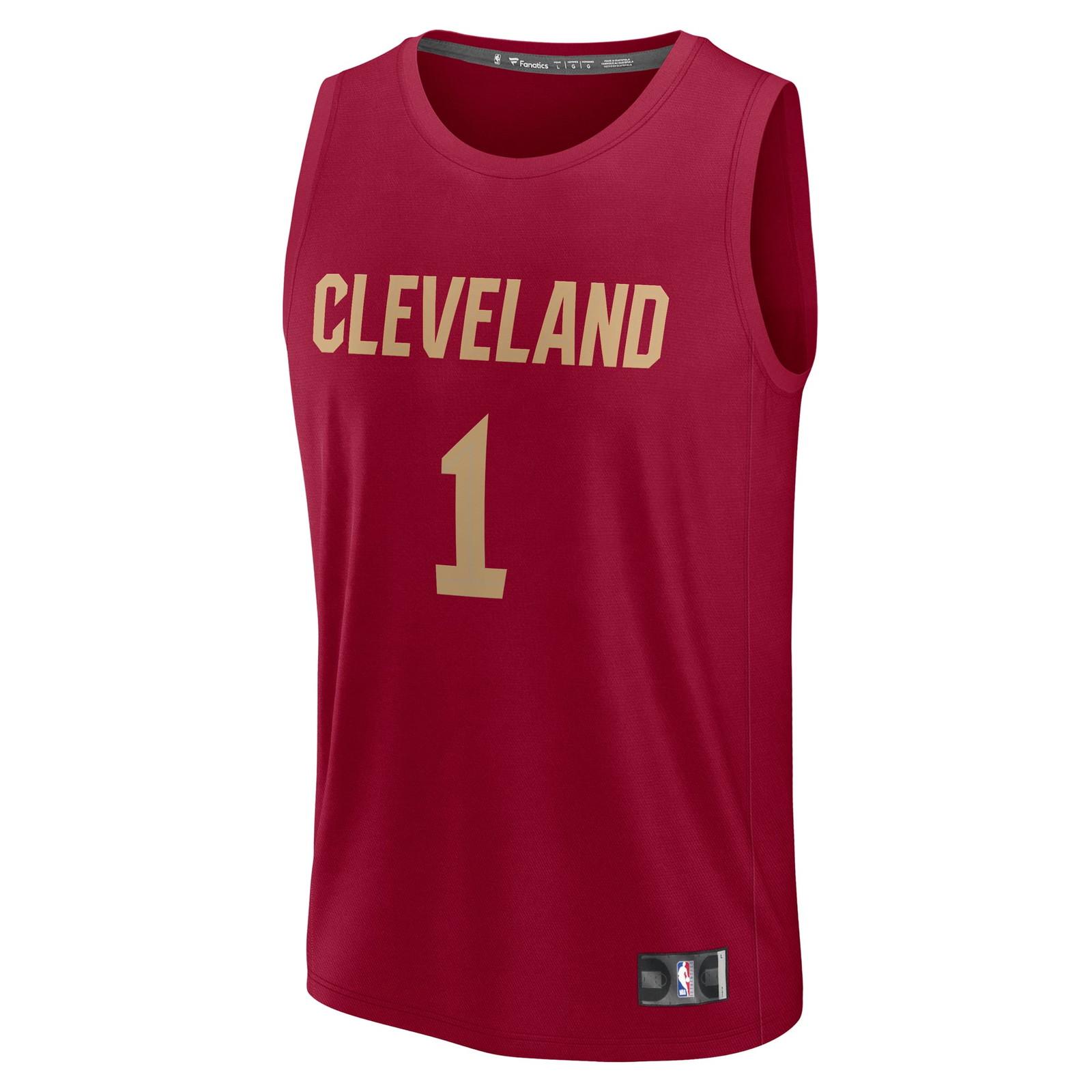 Max Strus Cleveland Cavaliers Youth Fast Break Player Jersey Icon Edition Wine - front view