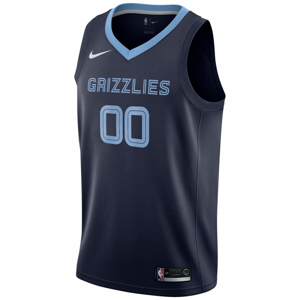 Memphis Grizzlies 2020/21 Swingman Custom Jersey Icon Edition Navy - second front view