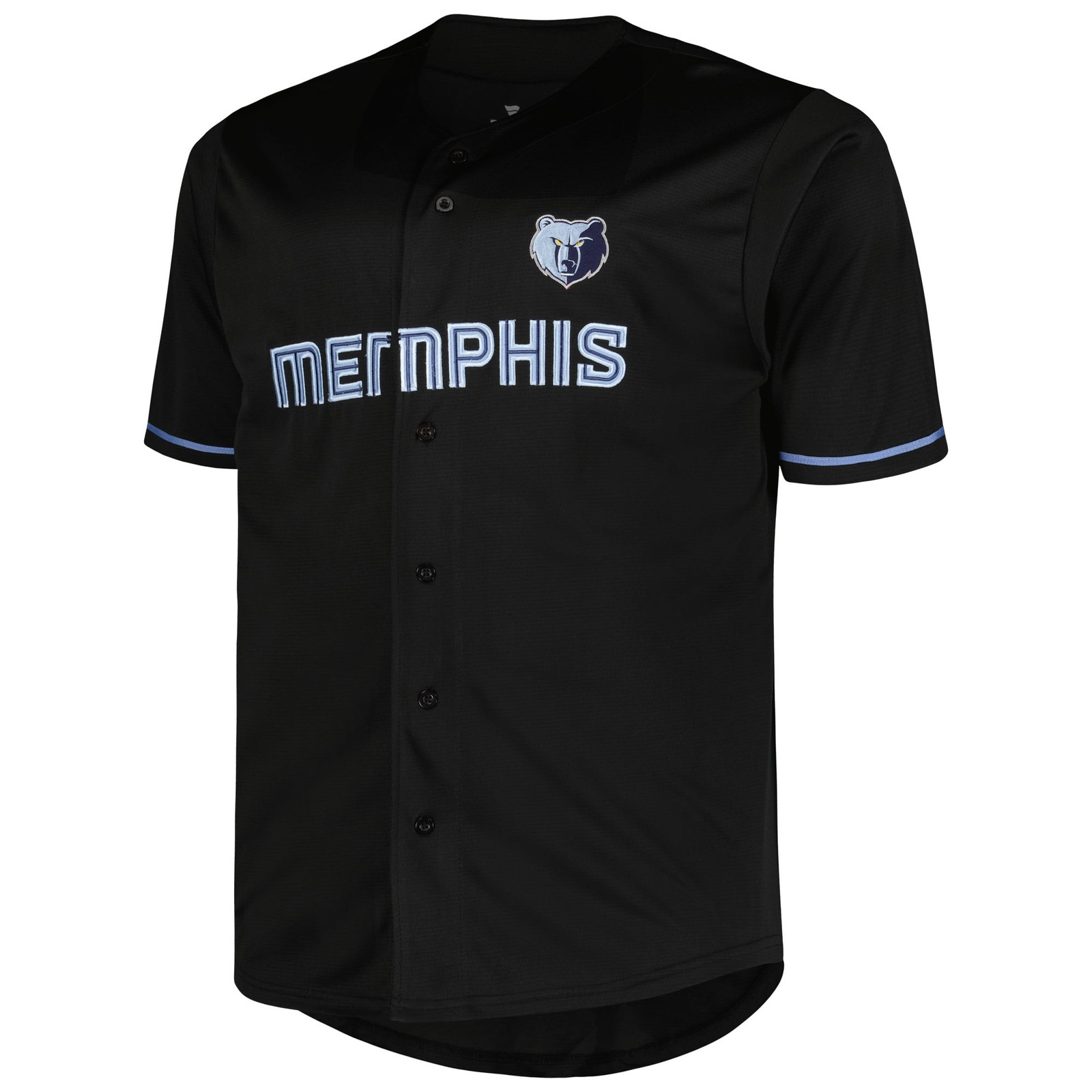 Memphis Grizzlies Big & Tall Pop Jersey Black - front view