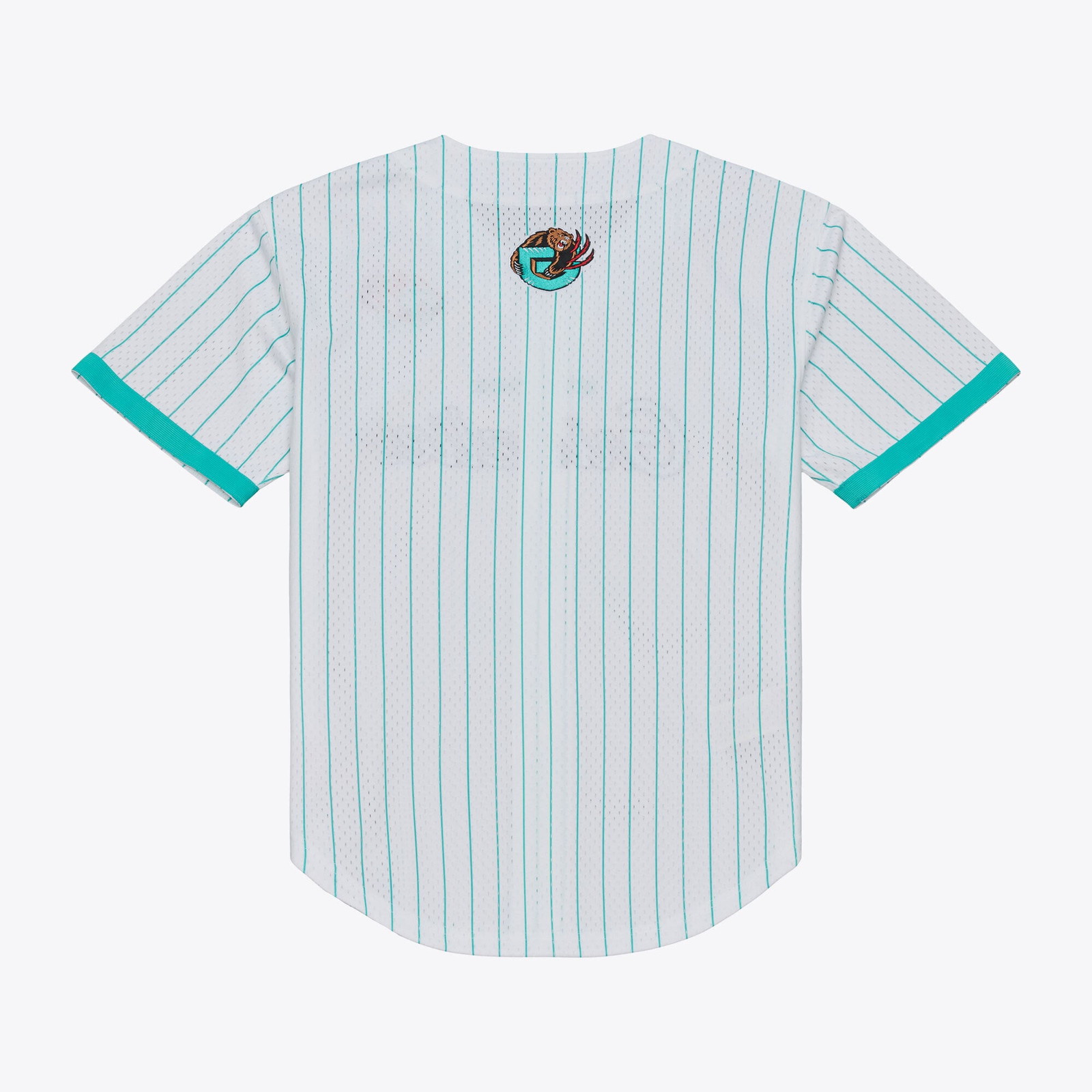 Memphis Grizzlies Head Coach Pinstripe Mesh Full-Button Baseball Jersey White - front view