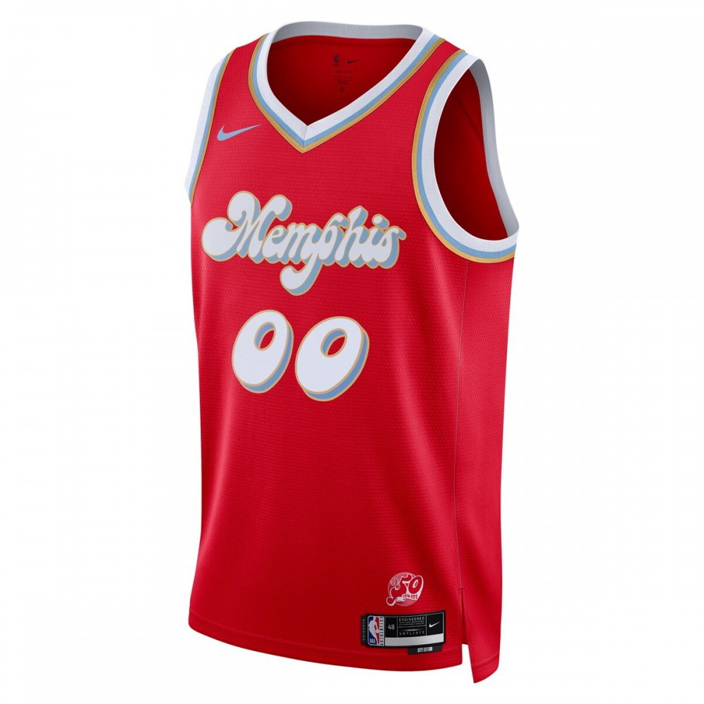Memphis Grizzlies Unisex 2024/25 Custom Swingman Jersey City Edition Red - second front view