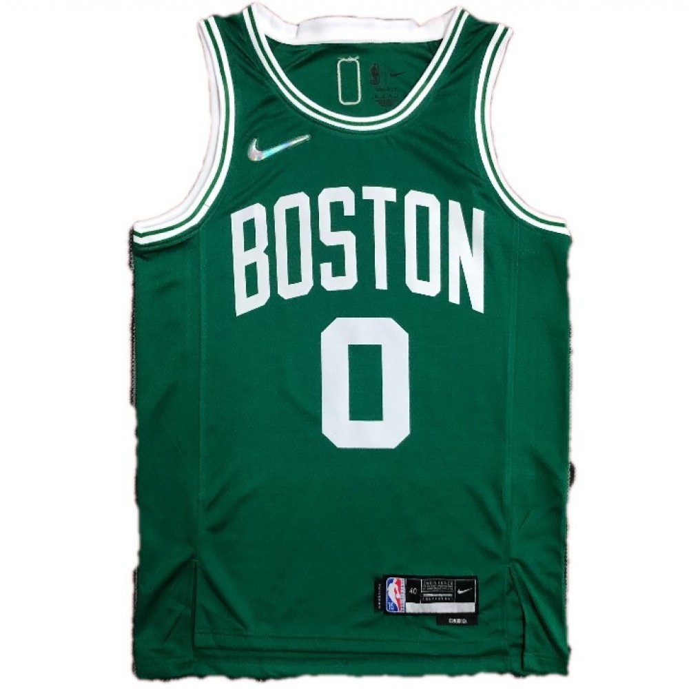 Men's Boston Celtics Jayson Tatum #0 Green 2021/22 Diamond Swingman Jersey Icon - second front view