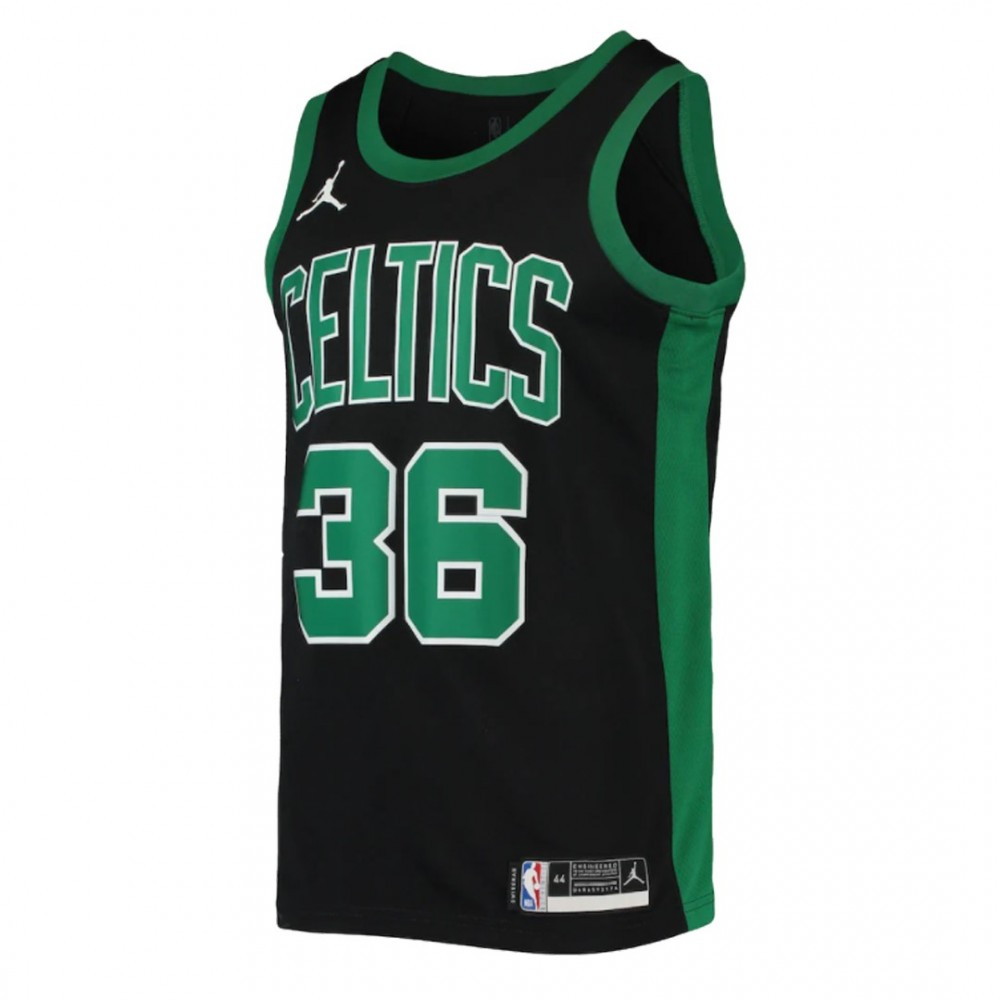 Men's Boston Celtics Marcus Smart #36 Black&Green 2020/21 Swingman Jersey - second front view