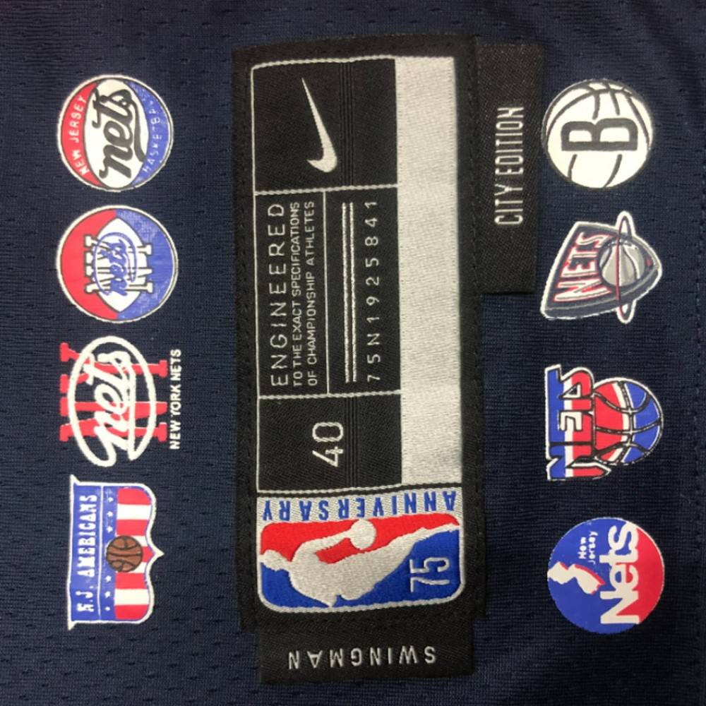Men's Brooklyn Nets Ben Simmons #10 Navy 2021/22 Swingman Jersey City Edition - second front view